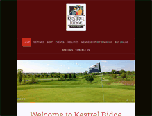 Tablet Screenshot of kestrelridgegolf.com